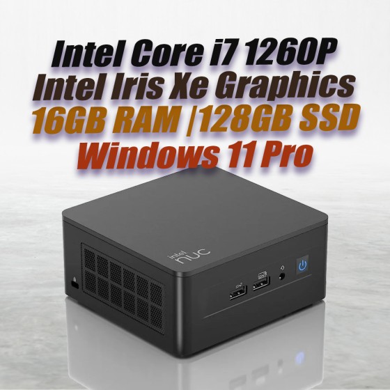 ASUS Mini PC NUC12WSHi7 Core i7-1260P 16GB 128GB Win11