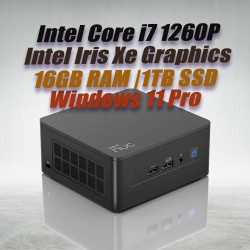 Intel Mini PC NUC12WSHi7 Core i7-1260P 16GB 1TB Win11