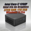 Intel Mini PC NUC12WSHi7 Core i7-1260P 32GB 1TB Win11