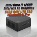 Intel Mini PC NUC12WSHi7 Core i7-1260P 64GB 1TB Win11