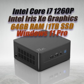 ASUS Mini PC NUC12WSHi7 Core i7-1260P 64GB 1TB Win11