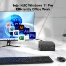 Intel NUC 13 Pro Kit NUC13ANHi3 Mini PC with 13th Gen Core i3-1315U Processor (6 Cores, 8 Threads, 4.50GHz, 10MB Cache, Intel UHD Graphics) with 64GB DDR4 RAM, 512GB M.2 SSD, 2.5GbE LAN, Wi-Fi 6E, Bluetooth 5.3, 2x Thunderbolt 4 ports and Windows 11