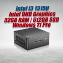 Intel Mini PC NUC13ANHi3 Core i3-1315U 32GB 512GB Win11 Intel Mini PC NUC13ANHi3 Core i3-1315U 32GB 512GB Win11