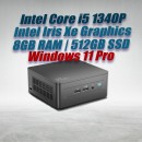 Intel NUC 13 Pro Kit NUC13ANHi5 Mini PC with 13th Gen Core i5-1340P Processor (12 Cores 16 Threads 4.60GHz 12MB Cache Intel Iris Xe Graphics) with 16GB DDR4 RAM, 512GB M.2 SSD, 2.5GbE LAN, Wi-Fi 6E, Bluetooth 5.3, 2x Thunderbolt 4 ports and Windows 11