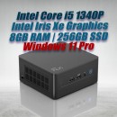Intel NUC 13 Pro Kit NUC13ANHi5 Mini PC with 13th Gen Core i5-1340P Processor (12 Cores 16 Threads 4.60GHz 12MB Cache Intel Iris Xe Graphics) with 8GB DDR4 RAM, 256GB M.2 SSD, 2.5GbE LAN, Wi-Fi 6E, Bluetooth 5.3, 2x Thunderbolt 4 ports and Windows 11