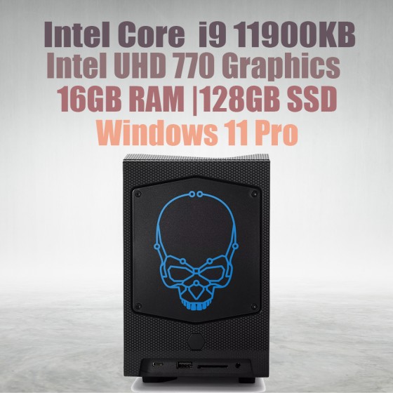 ASUS NUC11 Extreme NUC11BTMI9 i9-11900KB 16GB 128GB Win11 Mini Pc