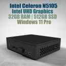 Intel NUC 11 Celeron N5105 NUC11ATKC4 32GB 512GB Win11