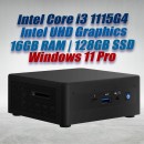 Intel NUC 11 NUC11PAHi30Z Mini PC i3-1115G4 16GB 128GB Win11 Intel NUC 11 NUC11PAHi30Z Mini PC i3-1115G4 16GB 128GB Win11