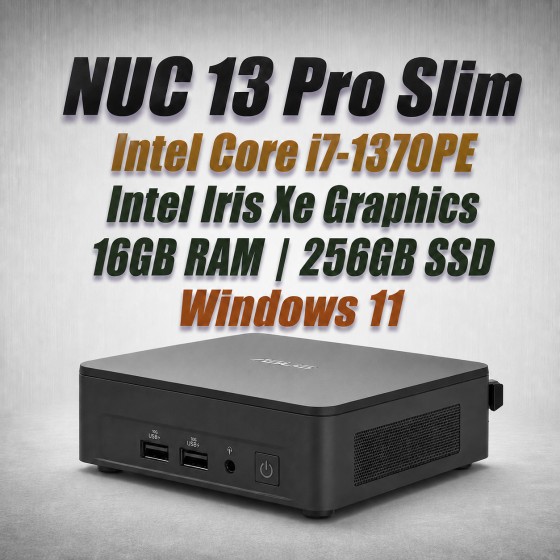 ASUS NUC 13 Pro Slim i7-1370PE 16GB 250GB Win11 ASUS NUC 13 Pro Slim i7-1370PE 16GB 250GB Win11 mini PC