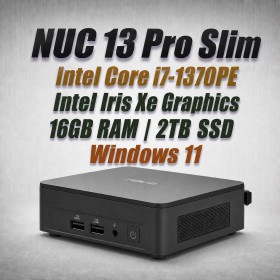 ASUS NUC 13 Pro Slim i7 vPro 1370PE 16GB 1TB Win11 Mini PC