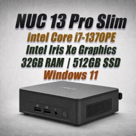 ASUS NUC 13 Pro Slim i7 vPro 1370PE 32GB 500GB Win11 Mini PC