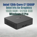 Intel Mini PC NUC13ANKI7 Core i7-1360P 16GB 512GB Win11