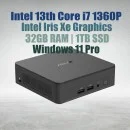 Intel Mini PC NUC13ANKI7 Core i7-1360P 32GB 1TB Win11 Intel Mini PC NUC13ANKI7 Core i7-1360P 32GB 1TB Win11