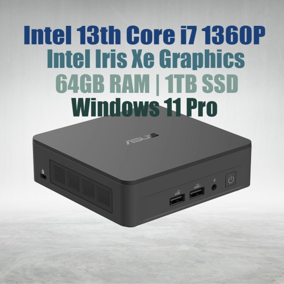 Intel Mini PC NUC13ANKI7 Core i7-1360P 64GB 1TB Win11 Intel Mini PC NUC13ANKI7 Core i7-1360P 64GB 1TB Win11