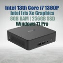 Intel Mini PC NUC13ANKI7 Core i7-1360P 8GB 256GB Win11