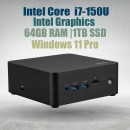 MSI Cubi NUC 1M MiniPc with Core 7-150U 64GB 1TB Win11
