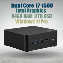 MSI Cubi NUC 1M MiniPc with Core 7-150U 64GB 2TB Win11 MSI Cubi NUC 1M MiniPc with Core 7-150U 64GB 2TB Win11