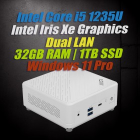 MSI Cubi 5 12M W i5-1235U Barebone|32GB DDR4|1TB SSD| Win11