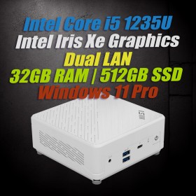 MSI Cubi 5 12M W i5-1235U Barebone|32GB DDR4|512GB SSD| Win11