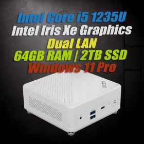 MSI Cubi 5 12M W i5-1235U Barebone|64GB DDR4|2TB SSD| Win11