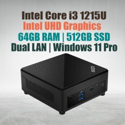 MSI Cubi 5 12M i3-1215U Barebone|64GB DDR4|512GB SSD| Win11 MSI Cubi 5 12M i3-1215U Barebone|64GB DDR4|512GB SSD| Win11