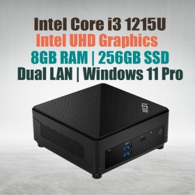 MSI Cubi 5 12M i3-1215U Barebone|8GB DDR4|256GB SSD| Win11 MSI Cubi 5 12M i3-1215U Barebone|8GB DDR4|256GB SSD| Win11
