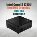 MSI Cubi 5 12M Barebone Mini PC with Intel 12th Gen Alder Lake Core i3-1215U processors, supports up to 64GB DDR4 RAM, M.2 SSD, 2.5 inch SSD/HDD, WiFi 6, Dual LAN, Thunderbolt 4 Portt, USB 3.2 Gen 1 Type-C and Windwos 11 Pro