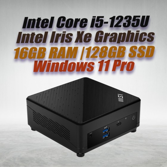 MSI Cubi 5 12M i5-1235U|16GB DDR4|128GB SSD| Win11