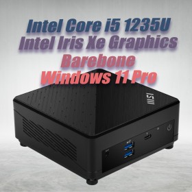 MSI Cubi 5 12M Barebone Mini PC with Intel Core i5-1235U