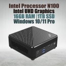 Msi Cubi N ADL S Minipc with Intel Processor N100 (4 Core 4 Threads 3.40GHz 6MB Cache Intel UHD Graphics), 16GB DDR4 Laptop Ram, 1TB M.2 Nvme SSD, LAN, Wifi & Bluetooth and Windows 11 Pro