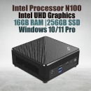 Msi Cubi N ADL S Minipc with Intel Processor N100 (4 Core 4 Threads 3.40GHz 6MB Cache Intel UHD Graphics), 16GB DDR4 Laptop Ram, 256GB M.2 Nvme SSD, LAN, Wifi & Bluetooth and Windows 11 Pro