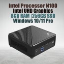 Msi Cubi N ADL S Minipc with Intel Processor N100 (4 Core 4 Threads 3.40GHz 6MB Cache Intel UHD Graphics), 8GB DDR4 Laptop Ram, 256GB M.2 Nvme SSD, LAN, Wifi & Bluetooth and Windows 11 Pro