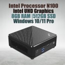 Msi Cubi N ADL S Minipc with Intel Processor N100 (4 Core 4 Threads 3.40GHz 6MB Cache Intel UHD Graphics), 8GB DDR4 Laptop Ram, 512GB M.2 Nvme SSD, LAN, Wifi & Bluetooth and Windows 11 Pro