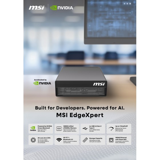 MSI EdgeXpert NVIDIA GB10 4TB AI Supercomputer Dual Pack