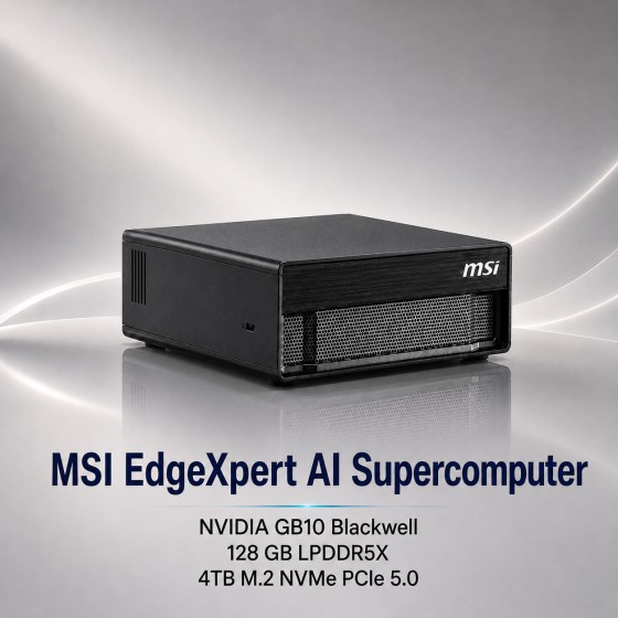 MSI EdgeXpert NVIDIA GB10 Blackwell 4TB AI Supercomputer
