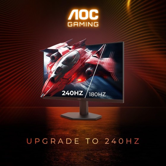 AOC 24G11ZE 24Inch IPS FHD 240Hz Gaming Monitor