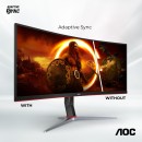 AOC CU34G2XP 34inch Ultrawide Curved WQHD Gaming Monitor