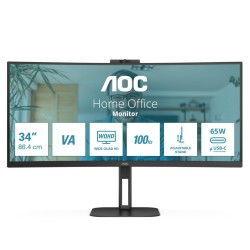 AOC CU34V5CW/BK 34inch Ultrawide Curved WQHD Monitor