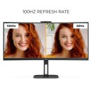 AOC CU34V5CW/BK 34inch Ultrawide Curved WQHD Monitor