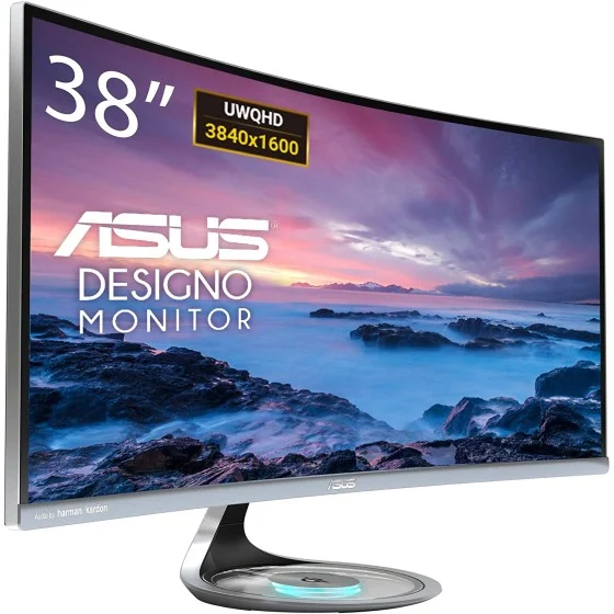 ASUS Designo Curve MX38VC 37.5" Monitor UWQHD IPS with Qi Charging, DP, HDMI, Adaptive-Sync ASUS Designo Curve MX38VC 37.5" Monitor UWQHD IPS with Qi Charging, DP, HDMI, Adaptive-Sync