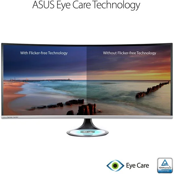 ASUS Designo Curve MX38VC 37.5" Monitor UWQHD IPS with Qi Charging, DP, HDMI, Adaptive-Sync ASUS Designo Curve MX38VC 37.5" Monitor UWQHD IPS with Qi Charging, DP, HDMI, Adaptive-Sync