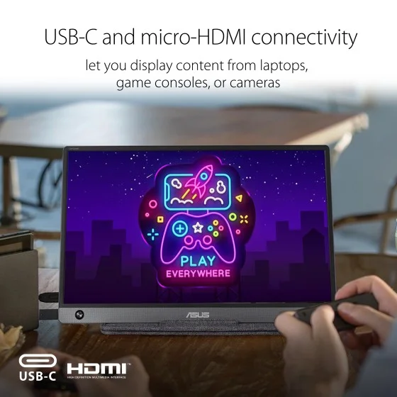 ASUS MB16AH 15.6 inch Full HD IPS Portable USB Monitor ASUS MB16AH 15.6 inch Full HD IPS Portable USB Monitor