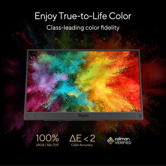 ASUS ProArt Display PA16USV 15.6-inch 4K UHD HDR ProArt portable monitor ASUS ProArt Display PA16USV 15.6-inch 4K HDR portable professional monitor