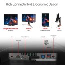 ASUS ROG SWIFT 360Hz PG259QNR eSports NVIDIA® G-SYNC® Gaming Monitor – 24.5 inch FHD (1920 x 1080), NVIDIA Reflex Latency Analyzer, 360 Hz, Fast IPS, 1 ms (GTG), ROG Desk Mount Kit