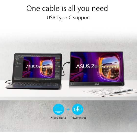 ASUS ZenScreen MB16AHV Portable Monitor ASUS ZenScreen MB16AHV Portable Monitor