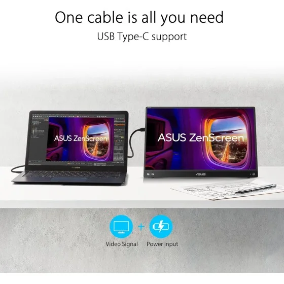 ASUS ZenScreen MB16AHV Portable Monitor ASUS ZenScreen MB16AHV Portable Monitor