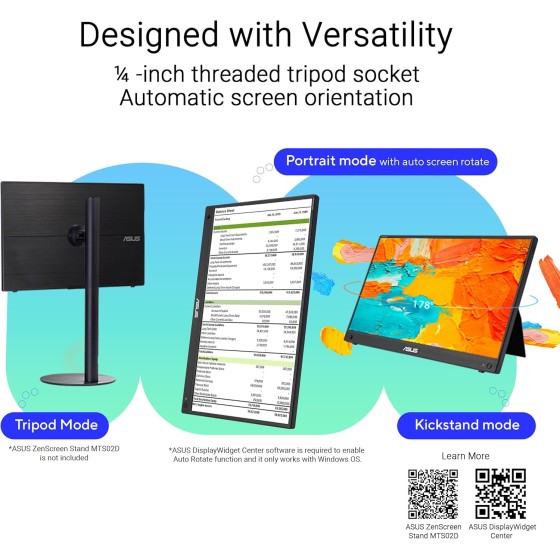 ASUS ZenScreen Touch MB16AMTR 16inch IPS Portable Monitor ASUS ZenScreen Touch MB16AMTR 16inch IPS Portable Monitor