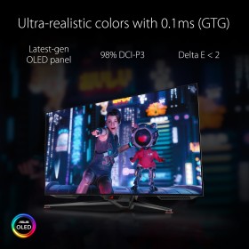 ASUS ROG Swift OLED PG48UQ 4K 138Hz 0.1 ms SYNC Monitor ASUS ROG Swift OLED PG48UQ 4K 138Hz 0.1 ms SYNC Monitor