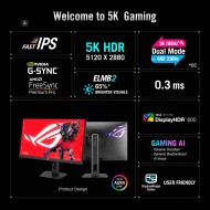 ASUS ROG Strix 5K XG27JCG 27 inch Gaming Monitor