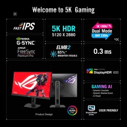 ASUS ROG Strix 5K XG27JCG 27 inch Gaming Monitor